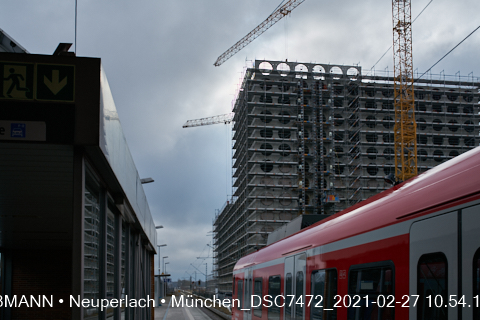Februar 2021 - Zusammenfassung der Bautätigkeiten im Monat Februar auf der Baustelle zum Boardinghaus