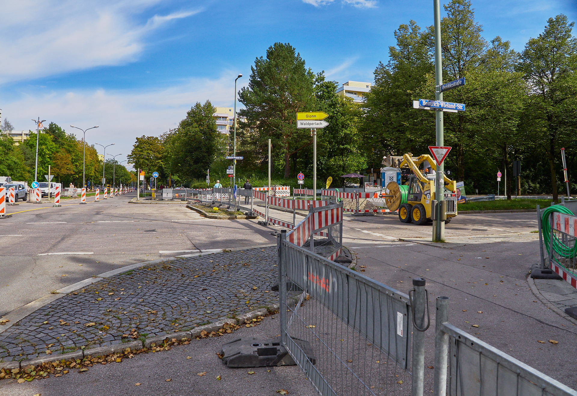 #Karl-Marx-Ring, #Heinrich-Wieland-Straße, #Baustelle, #Straßenarbeiten, #Bushaltestelle, #Wendeschleife