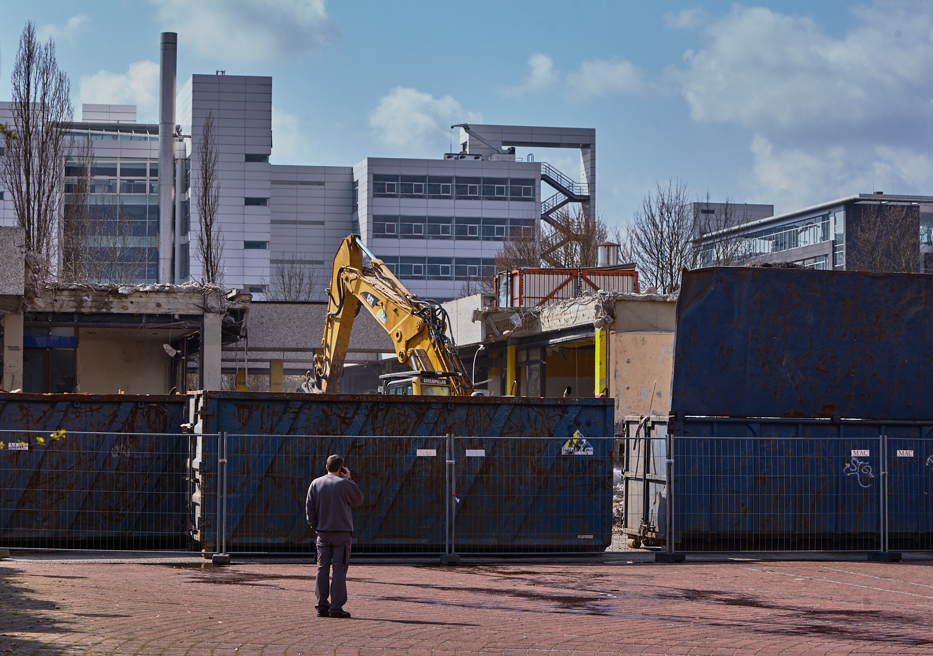 Plettzentrum-Abrissarbeiten am 17.04.2012