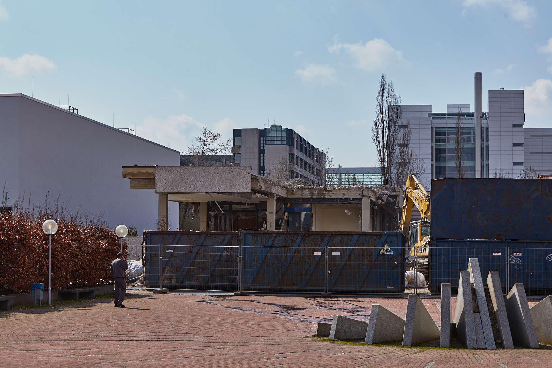 Plettzentrum-Abrissarbeiten am 17.04.2012