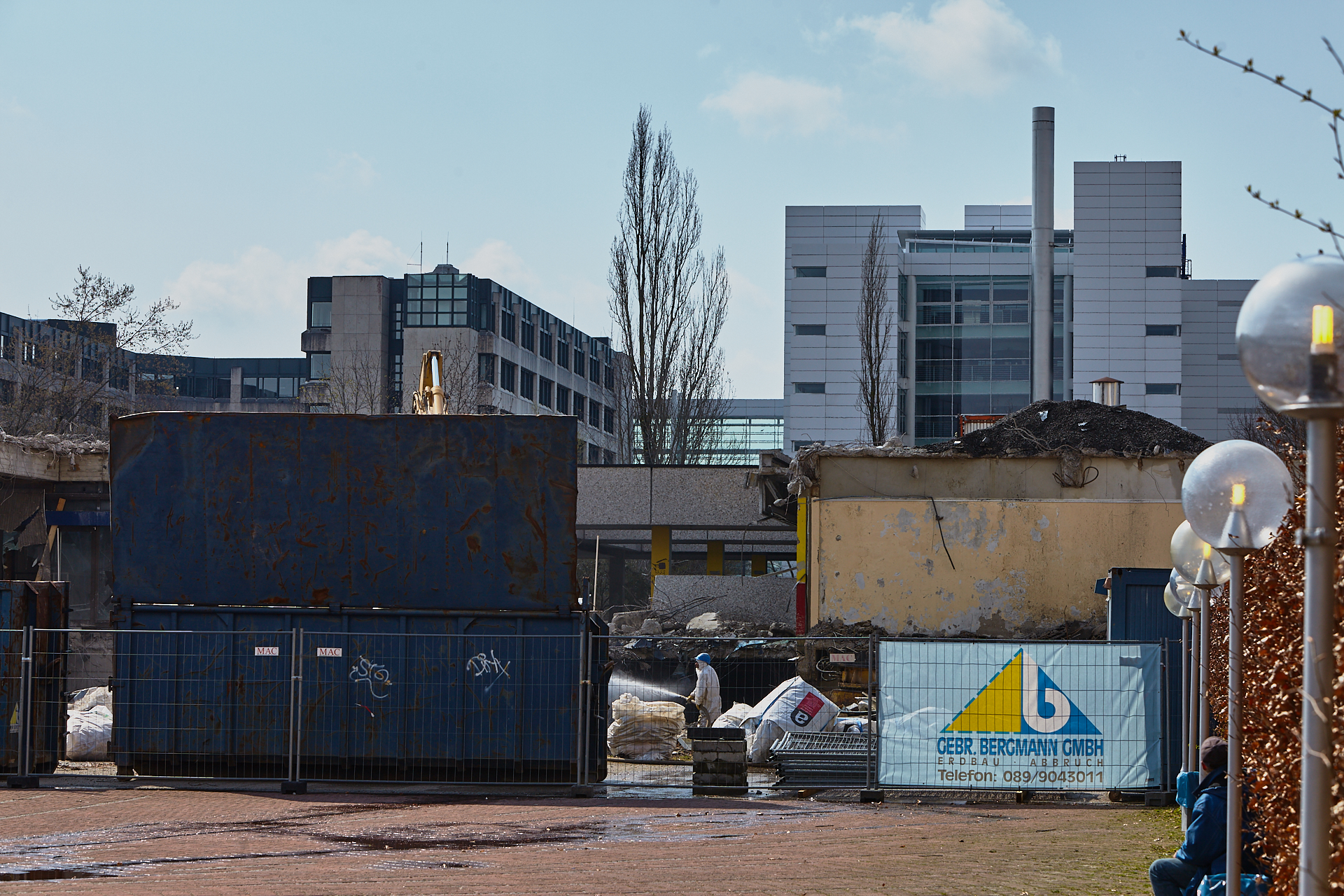 Plettzentrum-Abrissarbeiten am 17.04.2012