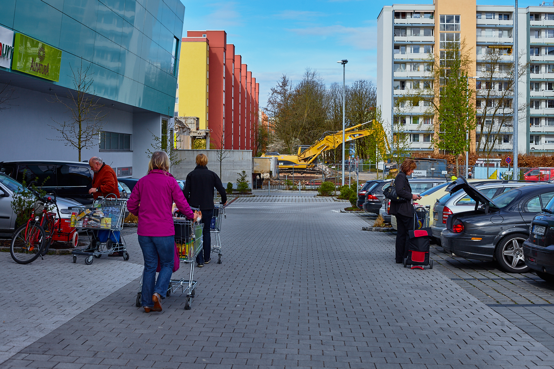Neuperlach-Baustelle Plettzentrum
