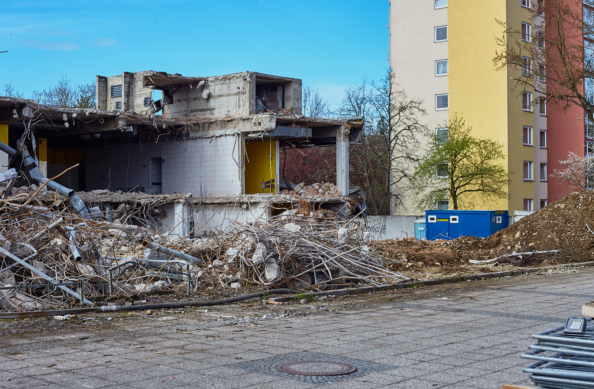 Neuperlach-Baustelle Plettzentrum