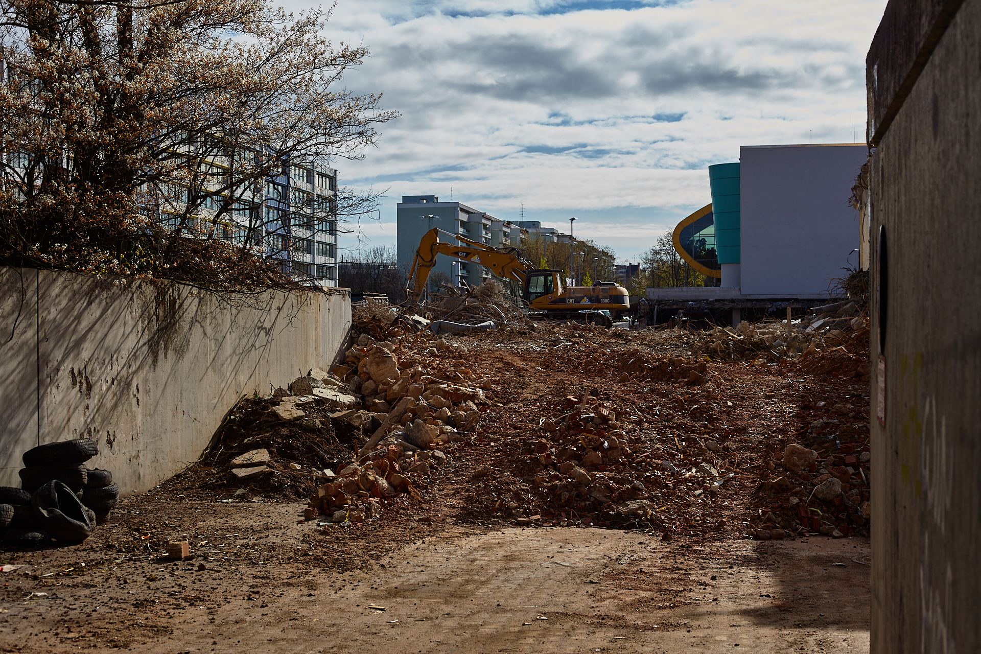 Neuperlach-Baustelle Plettzentrum