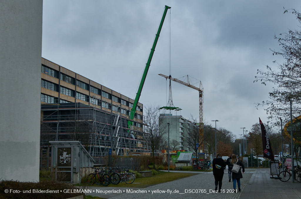 16.12.2021 -Holzmodulen für den Neubau der Internationale Montessorischule