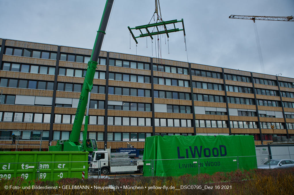 16.12.2021 -Holzmodulen für den Neubau der Internationale Montessorischule