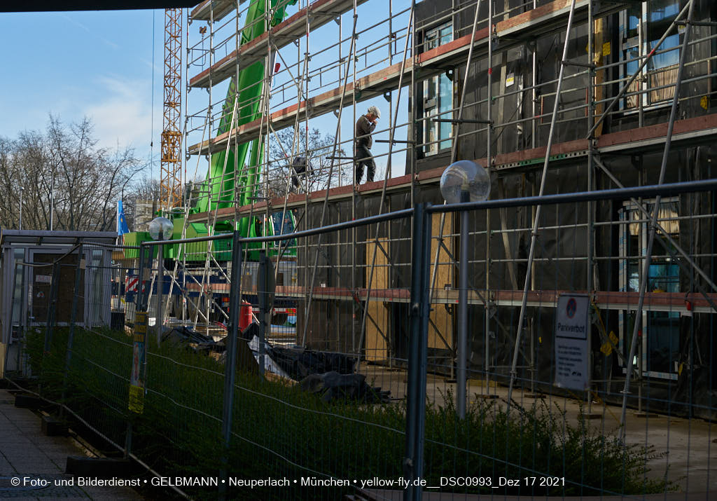 17.12.2021 - Baustelle zur Internationale-Montessorischule in Neuperlach