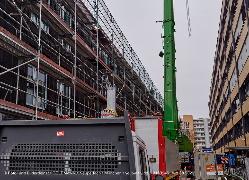 30.03.2022 - Baustell Montessorie Schule in Neuperlach