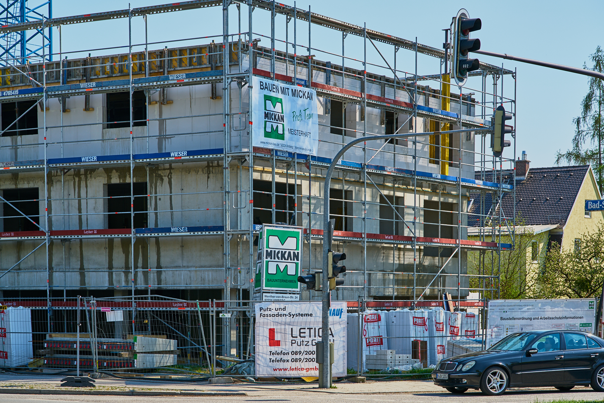 19.04.2018 - Baustelle Maikäfersiedlung in der Bad Schachener Straße in Neuperlach