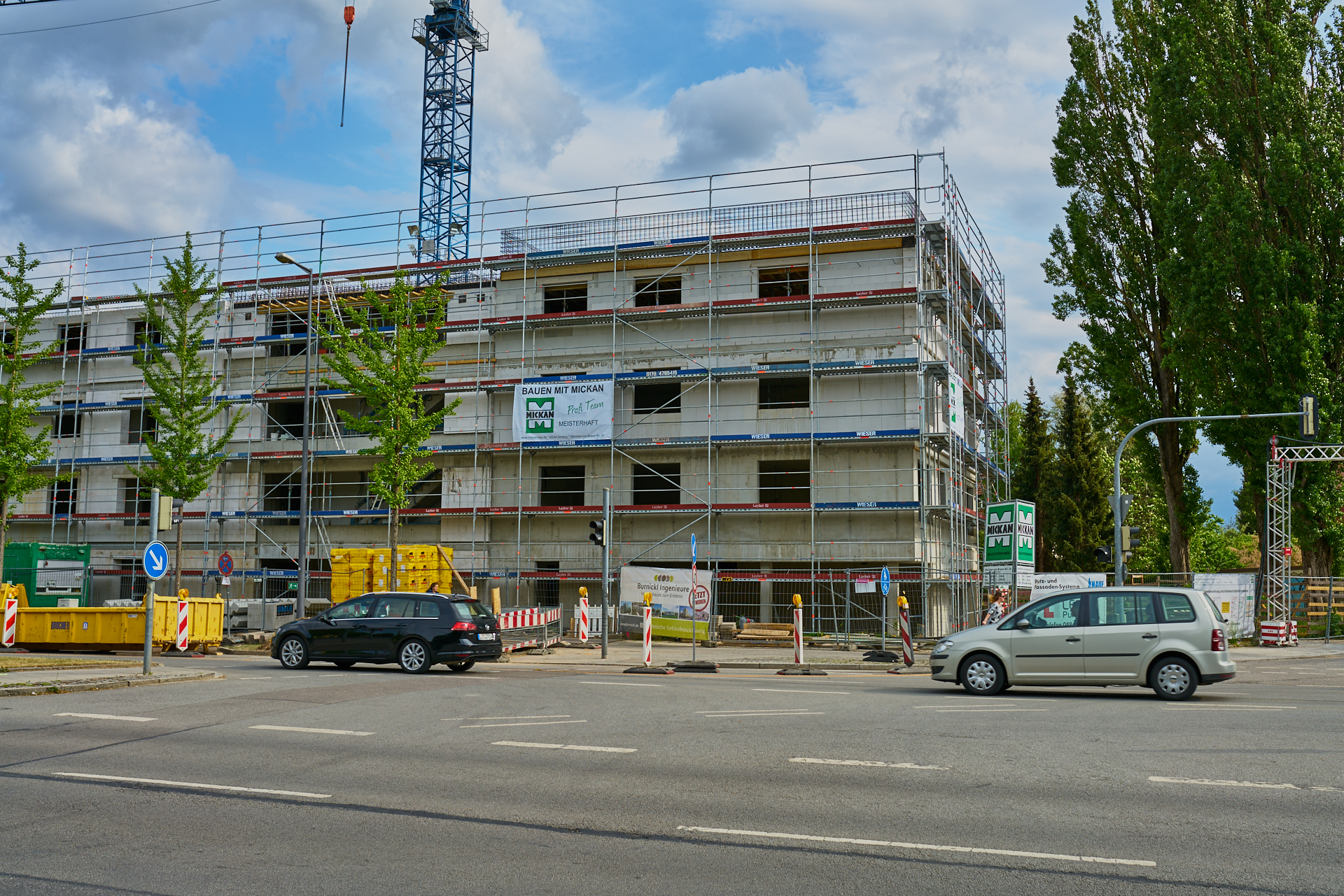 10.05.20018 - Baustelle Maikäfersiedlung in der Bad Schachener Straße in Neuperlach