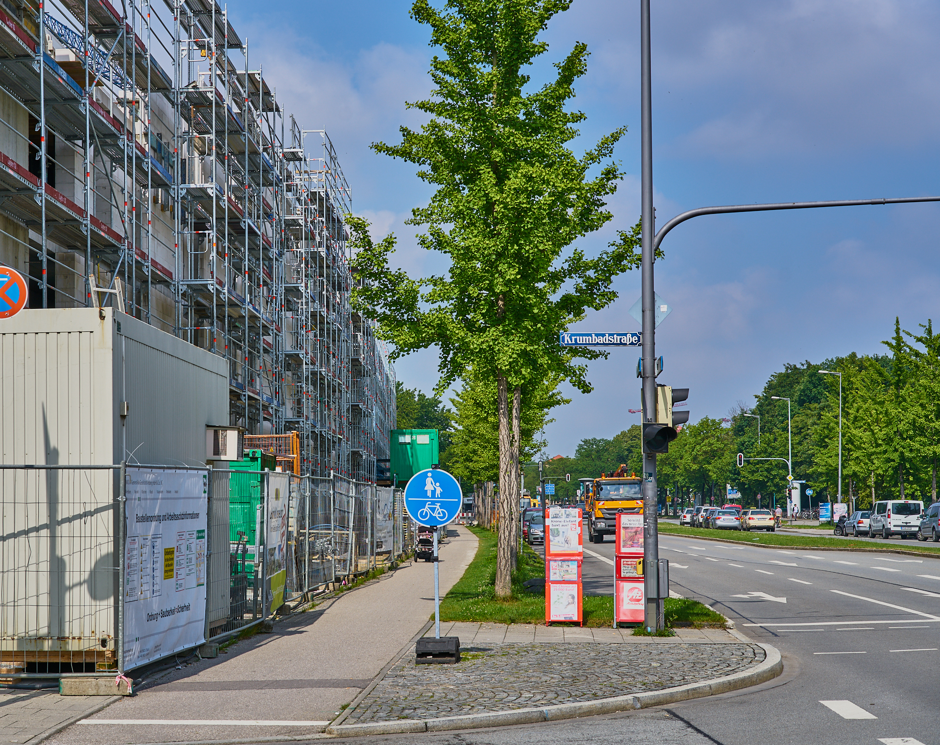 08.06.2018 - Baustelle Maikäfersiedlung in der Bad Schachener Straße in Neuperlach