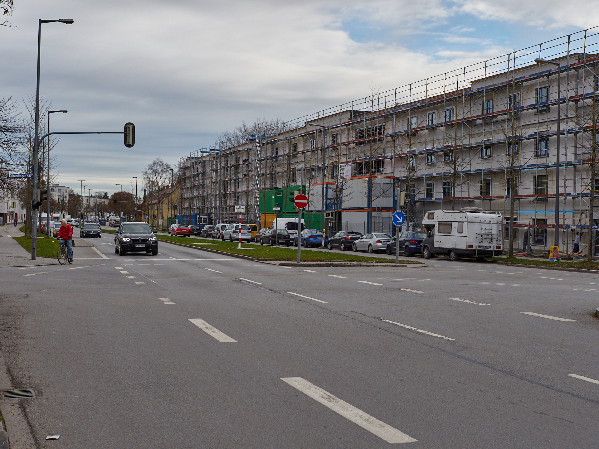 07.12.2018 - Baustelle Maikäfersiedlung in der Bad Schachener Straße in Neuperlach