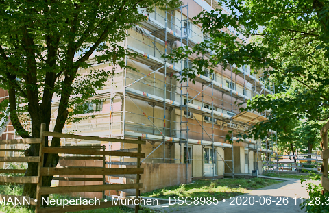 26.06.2020 - Aufstockungsbaustelle Oskar-Maria-Graf-Ring in Neuperlach