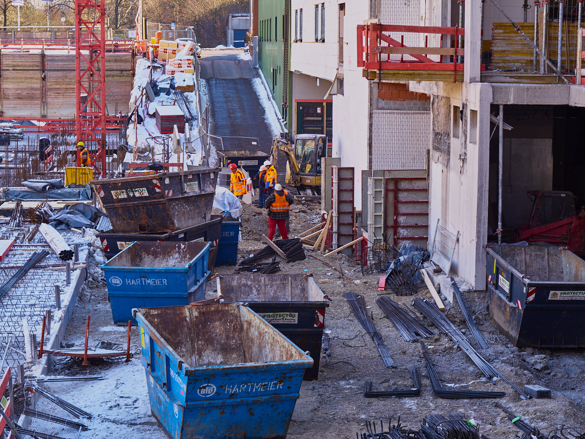 Neuperlach - Die PEP-BAUSTELLE am 27.01.2017