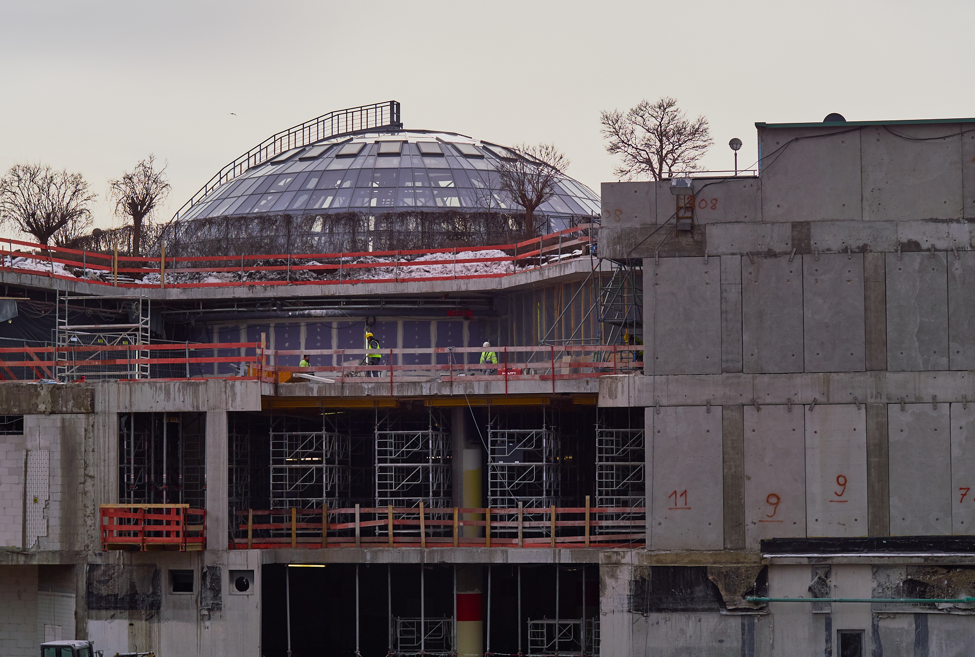 Neuperlach - Die PEP-BAUSTELLE am 30.01.2017