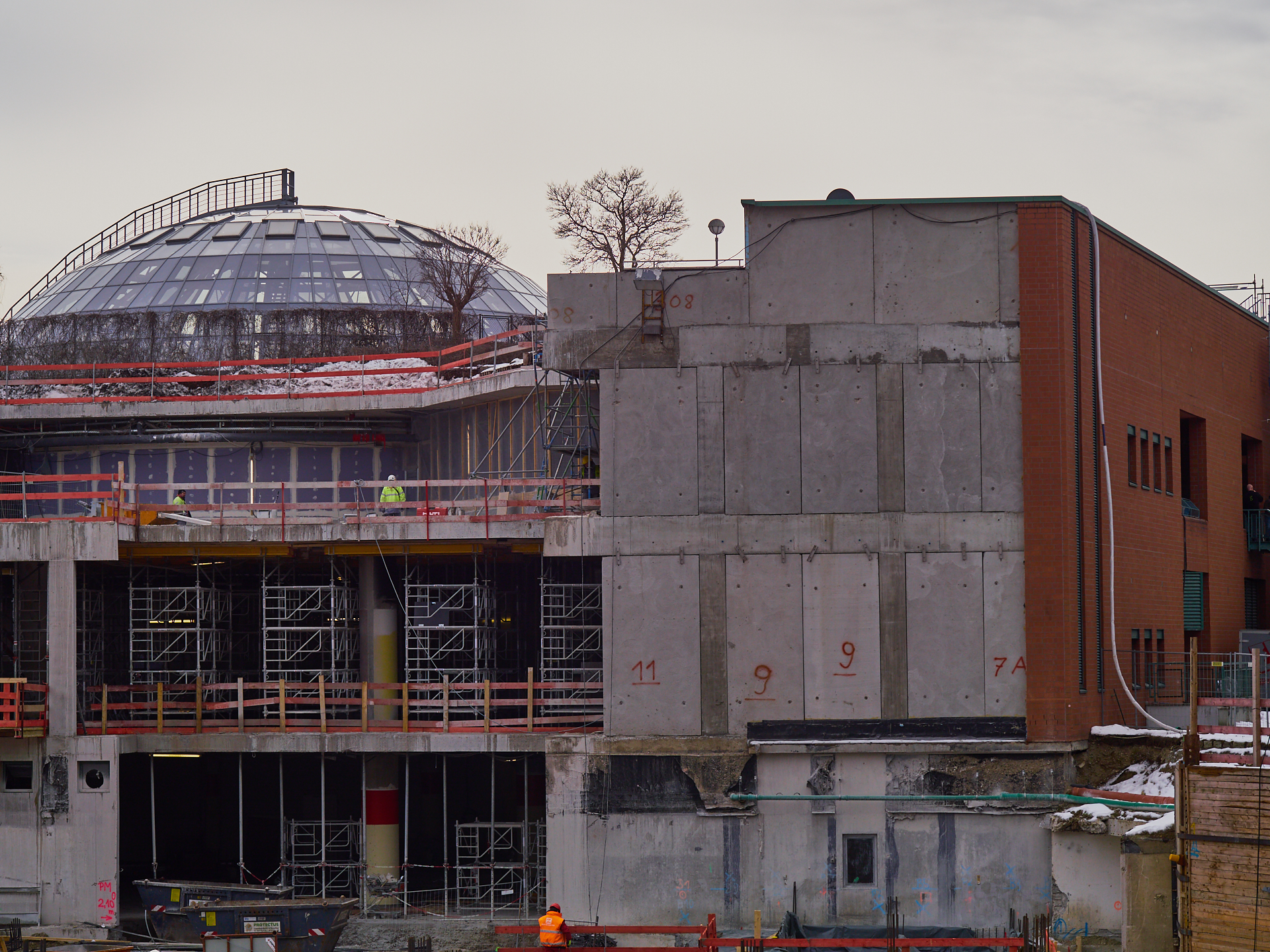 Neuperlach - Die PEP-BAUSTELLE am 30.01.2017