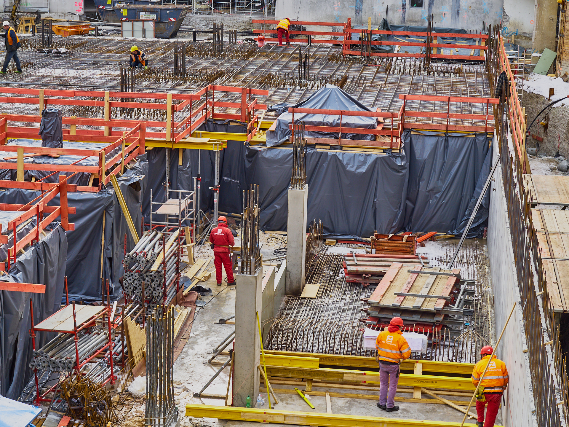 Neuperlach - Die PEP-BAUSTELLE am 30.01.2017