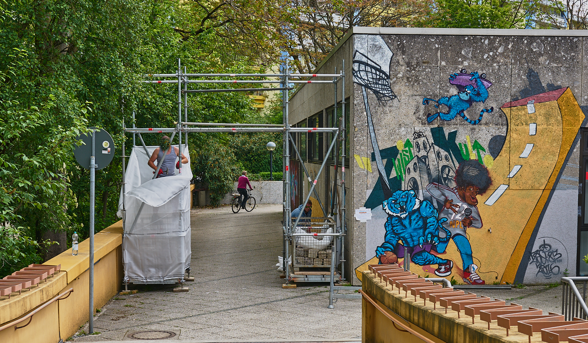 #Neuperlach, #Quiddezentrum, #Kultur, #Kunst, #Kunsttreff, #Streetart, #Grafitties, #Nachbarschaftstreff
