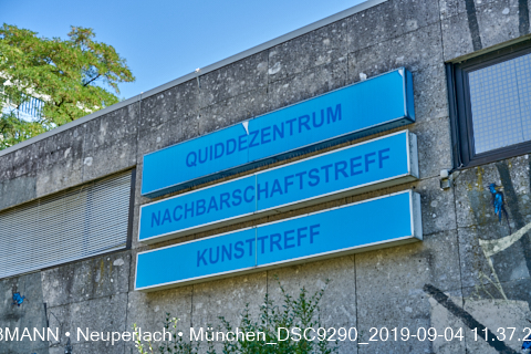 04.09.2019 - Neuperlach - das Quiddezentrum vor dem Abriss